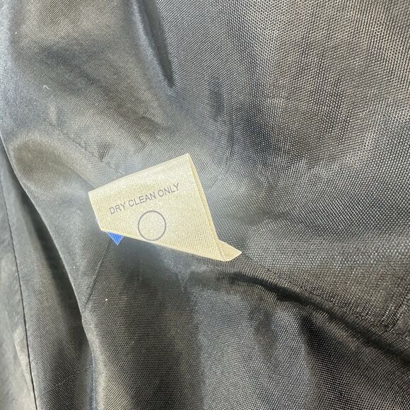 Vintage 90s Blazer Women 10 Black White Tweed Linen Blend Made in USA - Picture 8 of 16